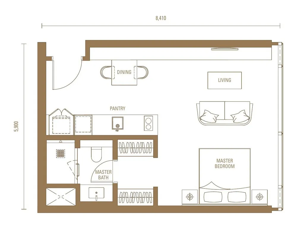 S2 Suite floor plan